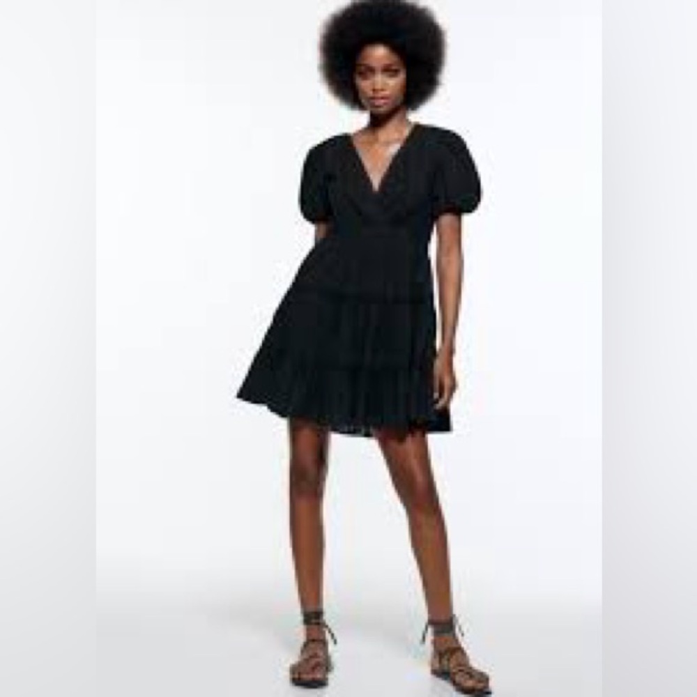 ZARA LACE INSERT DRESS